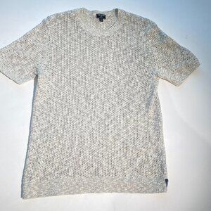Todd Snyder Large Slubbed Cotton Knit Heather Gray